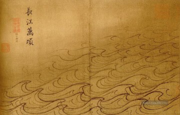  alt - Wasseralbum zehntausend Riplets auf der Yangzi alten China Tinte